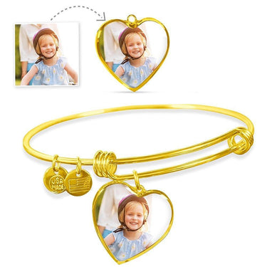 Heart Of Love - Custom Photo - Luxury Bangle